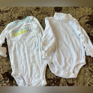 Carters Long sleeve Cotton Onesie Easter & Turtleneck